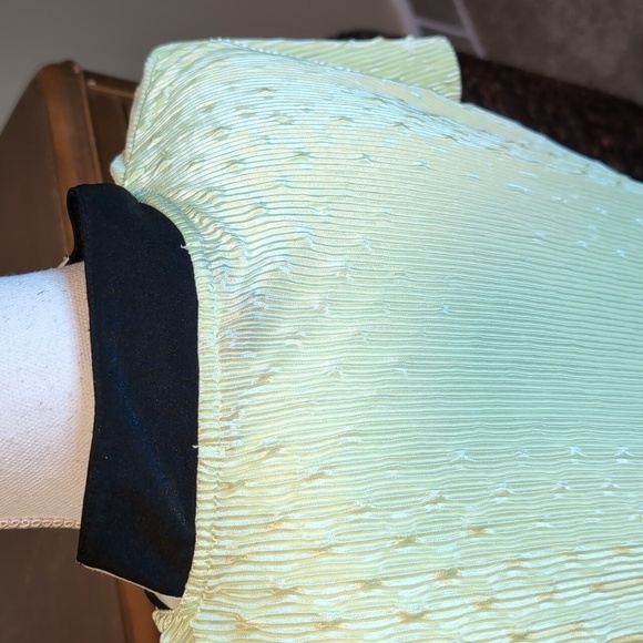 Jamie Sadock Lime Bubble Print Short Sleeve Ribbed Golf Top Size XL - Picture 9 of 13